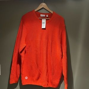 Lacoste Mens Orange Sweater sz XXL 7 NWT